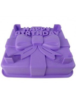 Molde De Silicón Regalo Happy Birthday 19x19x5cm