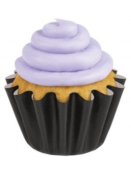 Capacillo Negro Con Ondas 24 pzs Tamaño Standard