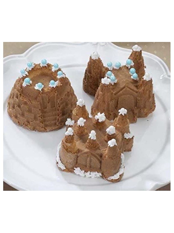 Molde Mini Castillos Silverwood Bundt Nordic Ware 6 Cavidades