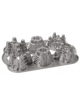 Molde Mini Castillos Silverwood Bundt Nordic Ware 6 Cavidades
