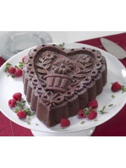 Molde Para Pastel Nordic Ware Corazón Bundt Aluminio Pesado