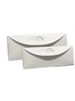 Caja Para Macarrones Triangular Blanca De Cartón