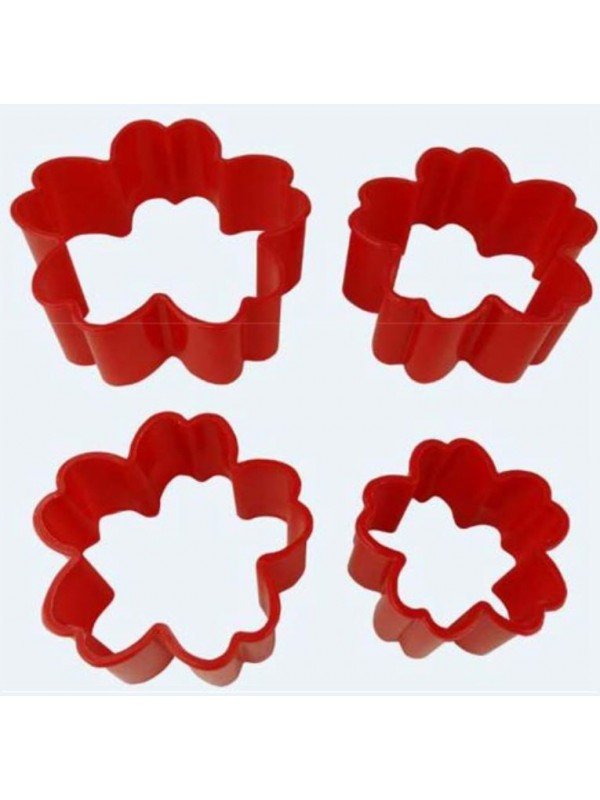 Cortadores Galleta Flores 4 Pz