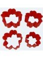 Cortadores Galleta Flores 4 Pz
