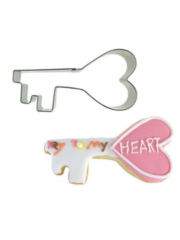 Cortador Galleta Llave Corazón 8x4.5Cm