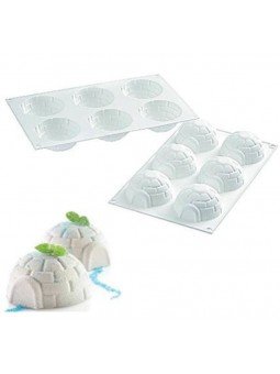 Molde De Silicón Blanco Igloo 6 Cavidades