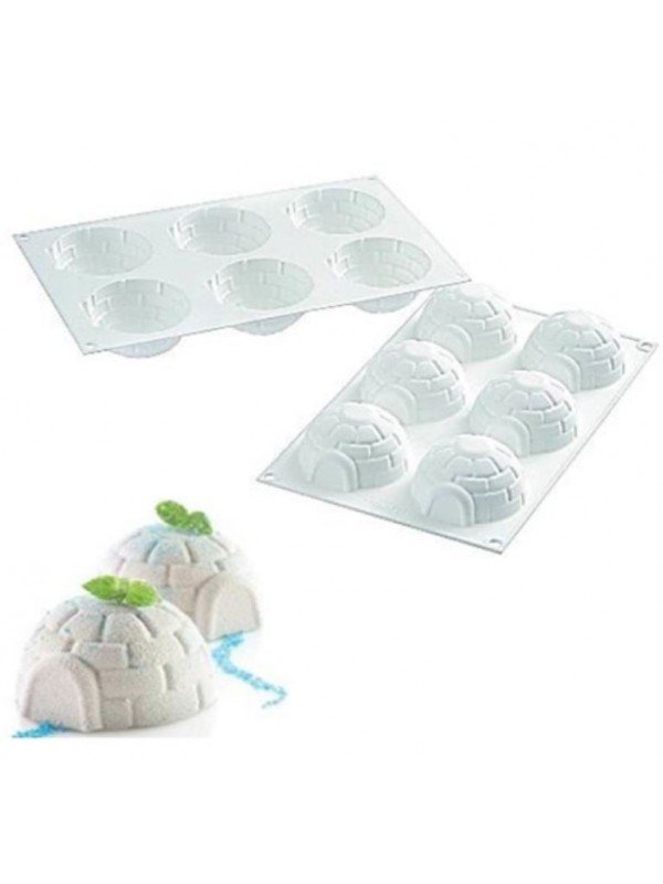 Molde De Silicón Blanco Igloo 6 Cavidades