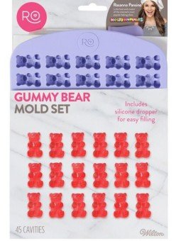 Molde De Silicón Panditas Rosanna Pansino Con Pipeta