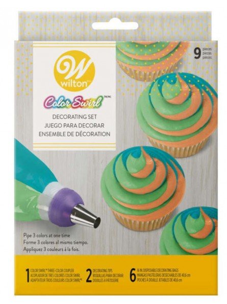 Juego Decoración Wilton Color Swirl  9 Pzs