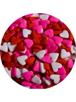 Sprinkles: Corazon Rojo, Blanco Y Rosa Confeti Comestible Kerry