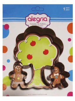 Cortador Galleta Muñecos De Jengibre En Árbol 13x12cm