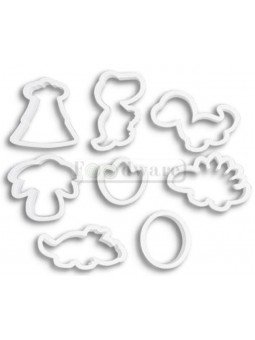 Cortador Fondant Galletas Dinosaurios Bebés 8 Pzs