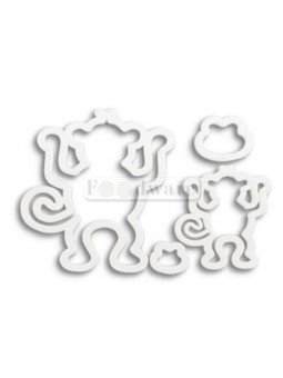 Cortador Fondant Galletas Changuitos 4 Pzs