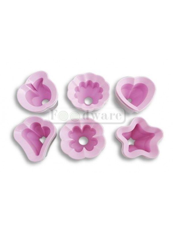Cortador Fondant Con Cortador Para Centro 12 Pzs