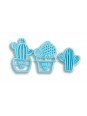 Cortador Fondant Galletas Cactus 3 Pzs