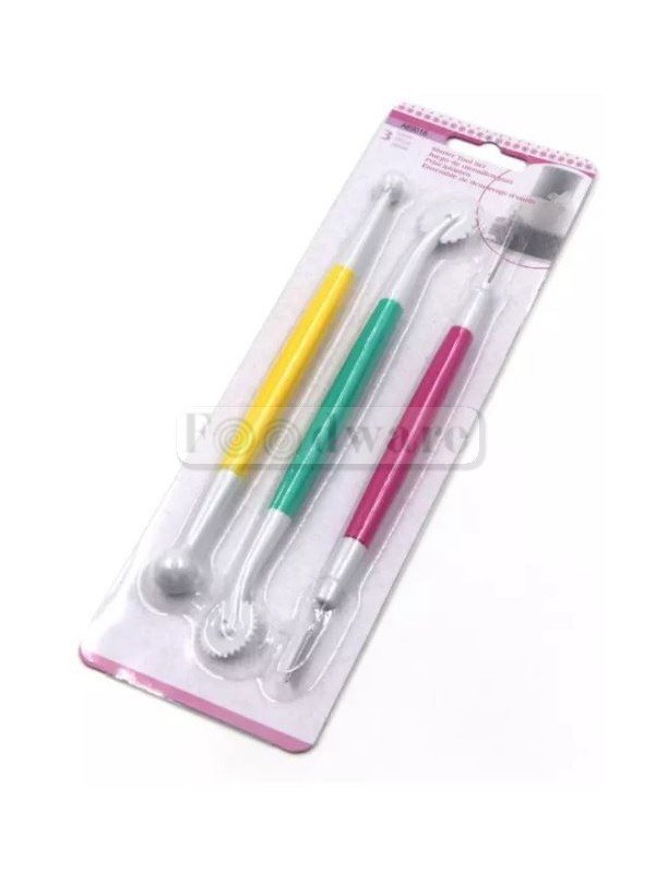 Herramientas Para Principiantes Fondant o Gumpaste 3 pzs