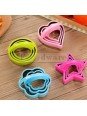 Cortadores De Galleta Flores, Estrellas, Redondos y Corazones 12 pzs