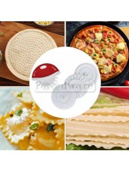 Rueda Cortadora De Masa y Pizza 4 Discos Ø 10 cm