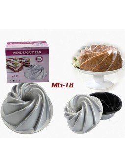 Molde Rehilete Para Pan Aluminio Premium Con Antiadherente 25 cm