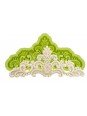 Fondant Molde De Silicón Tiara Corona Reyna Con Gema 20x10 cm