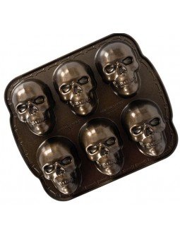 Molde Calaveras NordicWare 6 Cavidades Aluminio Pesado Con Antiadherente
