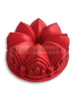Molde De Silicón Para Gelatina O Pastel Rosca Castillo Ø23 cm