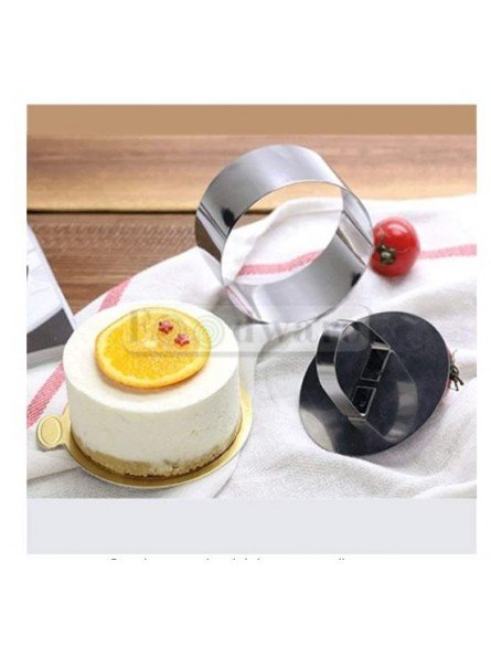 Aro Para Mousse Redondo 2 Pzs + Prensa 10 y 8 cm Altura 4 cm Acero Inox Aro Para Mousse Redondo 2 Pzs + Prensa 10 y 8 cm Altura 4 cm Acero Inox