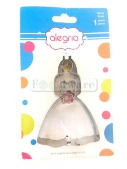 Cortador Galleta Novia 9x6cm