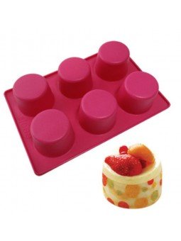 Molde Silicón Muffin ( 7X5Cm)  6 Cavidades.