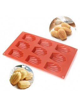 Molde De Silicón Madalenas 6 Cavidades 7x5cm