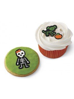 Decoraciones de Azúcar Esqueletos Para Postres Wilton 12 pzs