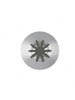 Duya Pastelera 2C u 854 Tamaño Mediano Estrella Cerrada 10 Picos Acero Inox