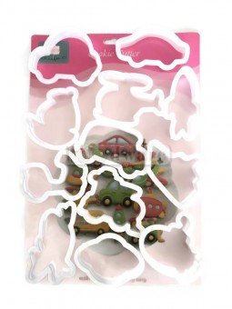 Cortadores De Galleta Transportes Plástico 12 pzs