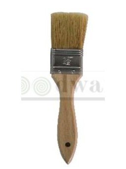 Brocha Repostera Mango De Madera Caucho Abrazadera Metálica