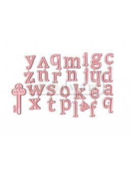 Cortadores De Galleta De Plástico Abecedario Letras Minúsculas 2X3Cm 28 Pzs