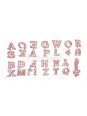 Cortadores De Galleta De Plástico Abecedario Letras Mayúsculas 2X2.5Cm 28 Pzs