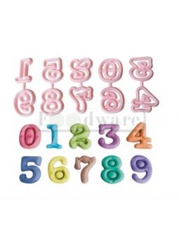 Cortadores De Galleta De Plástico Números 10 Pzs