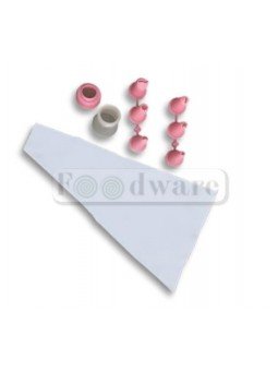 Set Decorativo De Plástico Duyas Mangas Y Acoplador 9 Pzs