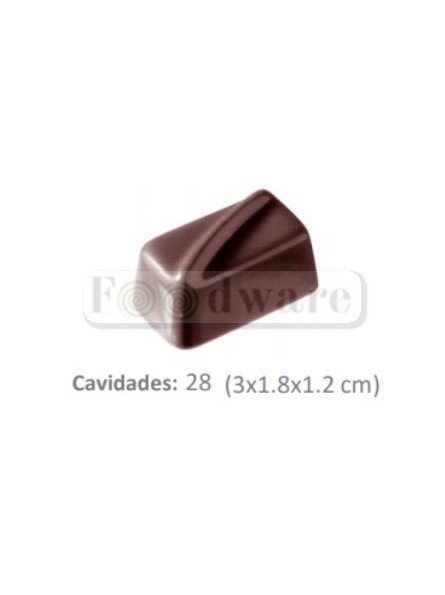 Molde Para Chocolate De Plástico Compacto Marca Diagonal 28 Cav