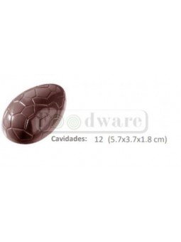 Molde Para Chocolate De Plástico Compacto Huevo Cocodrilo 12 Cav