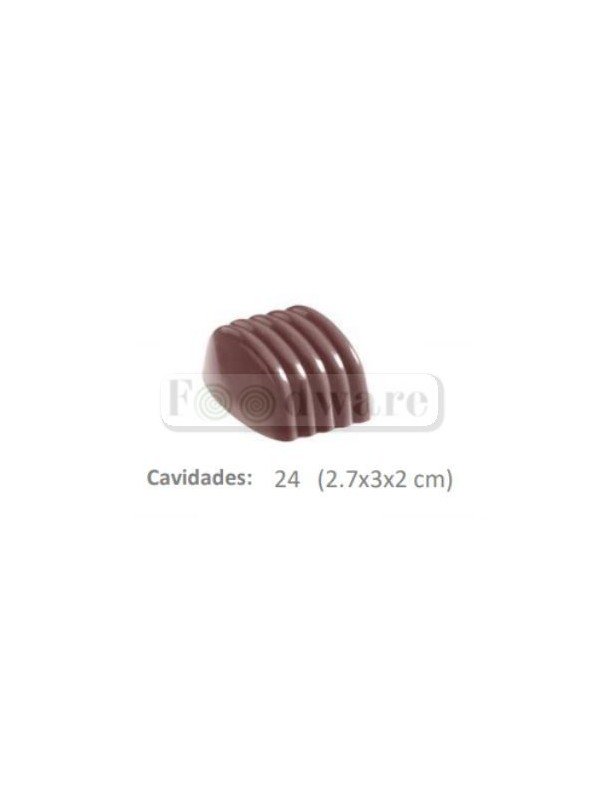 Molde Para Chocolate De Plástico Compacto Arco 24 Cav