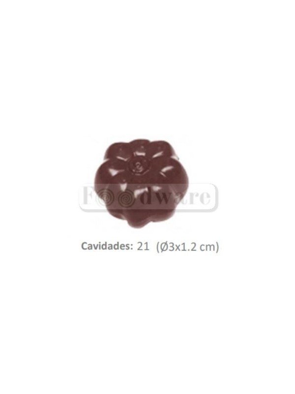 Molde Para Chocolate De Plástico Compacto Calabaza 21 Cav