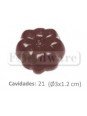 Molde Para Chocolate De Plástico Compacto Calabaza 21 Cav