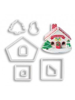 Cortadores De Galleta De Plástico Casa Jengibre 8 Pzs