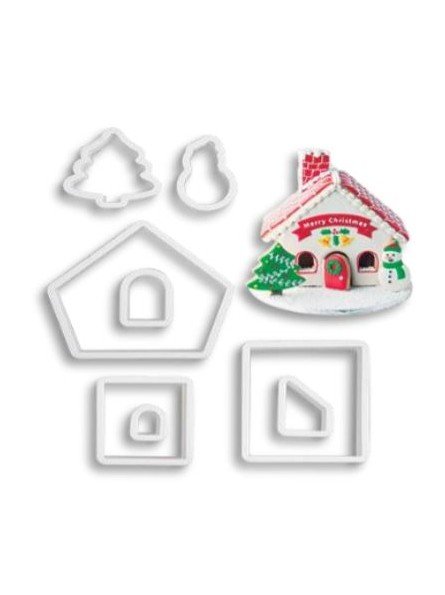 Cortadores De Galleta De Plástico Casa Jengibre 8 Pzs