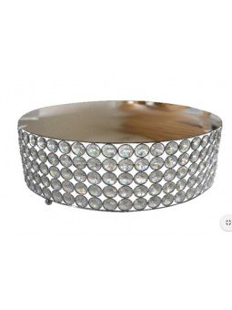 Base Para Pastel Diamante Plata Ø40X13.5cm