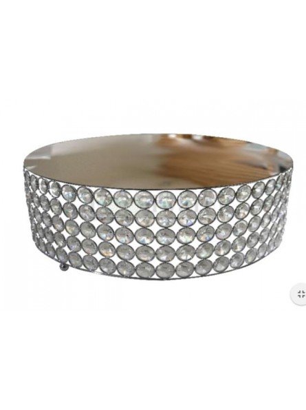 Base Para Pastel Diamante Plata Ø40X13.5cm