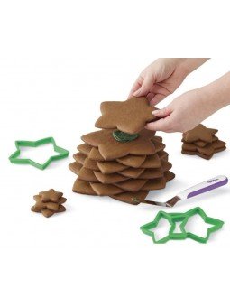 Cortadores Galleta Para Forma Arbol Navideño + 3 Mangas Y 2 Duyas