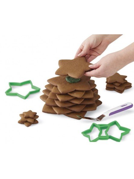 Cortadores Galleta Para Forma Arbol Navideño + 3 Mangas Y 2 Duyas Cortadores Galleta Para Forma Arbol Navideño + 3 Mangas Y 2 Duyas