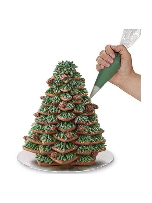 Cortadores Galleta Para Forma Arbol Navideño + 3 Mangas Y 2 Duyas